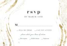 Wedding waves - RSVP card